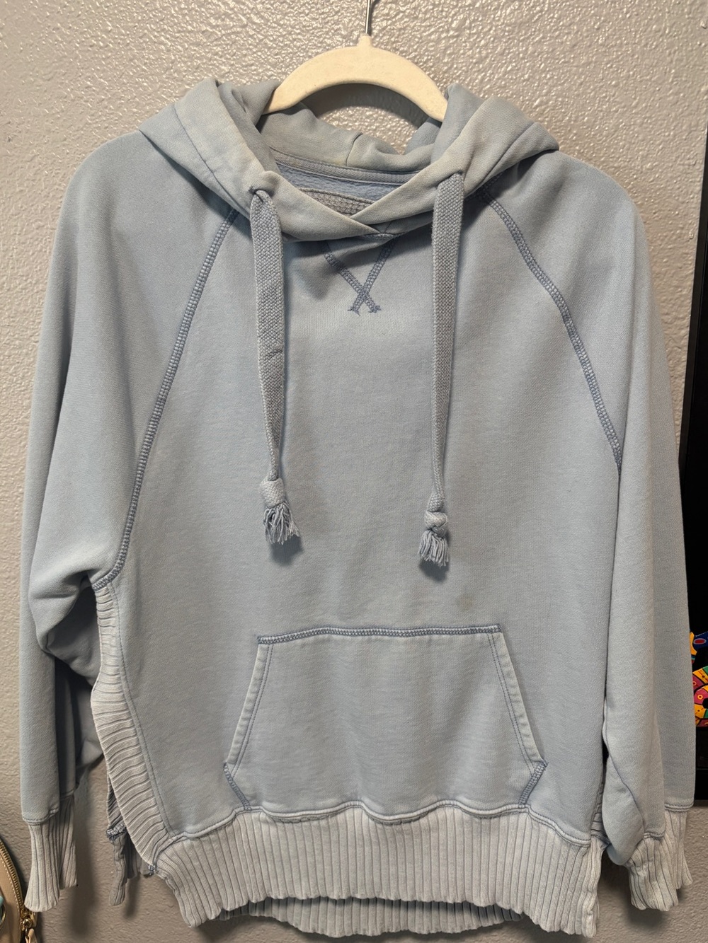 American Eagle Outfitters Light  Blue Pullover Hoodie